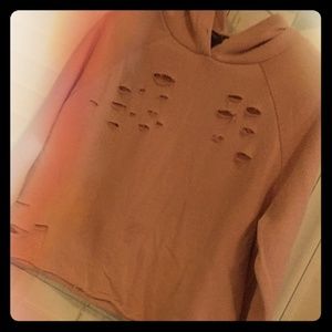 Rue21, light pink, long sleeved, cropped sweater